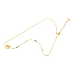 ディオール ハート ネックレス ゴールド メッキ ラインストーン レディース Dior 【中古】