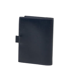 エルメス アジャンダPM 手帳カバー システム手帳 ネイビー ボックスカーフ レディース HERMES 【中古】