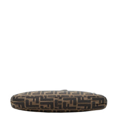 フェンディ ズッカ ハンドバッグ 26726 ブラウン キャンバス レザー レディース FENDI 【中古】