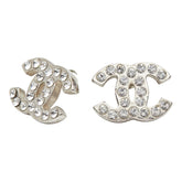シャネル ココマーク ピアス 09V刻印 シルバー メタル ラインストーン レディース CHANEL 【中古】