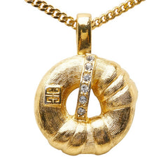 ジバンシー ネックレス ゴールド メッキ ラインストーン レディース Givenchy 【中古】