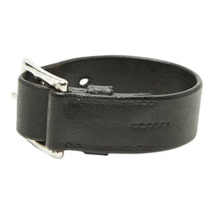 エルメス エトリヴィエール ベルト ブレスレット ブラック シルバー レザー メンズ HERMES 【中古】