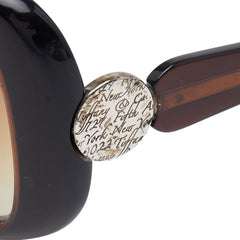 ティファニー ロゴ サングラス TF4036 ブラウン プラスチック レディース TIFFANY&Co. 【中古】