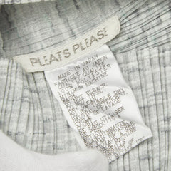 プリーツプリーズ カットソー ノースリーブ サイズ:3 グレー ポリエステル レディース PLEATS PLEASE 【中古】