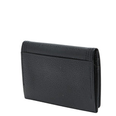 サンローラン カードケース パスケース ブラック レザー レディース SAINT LAURENT 【中古】