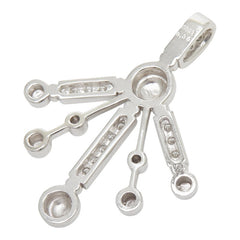 K18WG ホワイトゴールド ダイヤ0.30ct ペンダントトップ ネックレス レディース 【中古】