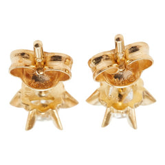 K18YG イエローゴールド ダイヤ0.24ct スタッドピアス ピアス レディース 【中古】