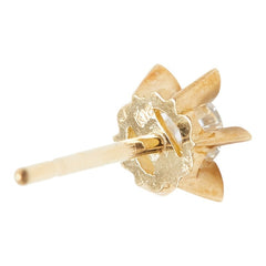K18YG イエローゴールド ダイヤ0.24ct スタッドピアス ピアス レディース 【中古】