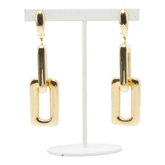 K18YG イエローゴールド チェーンモチーフ ピアス レディース 【中古】