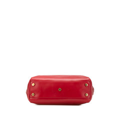サンローラン リバーシブル トートバッグ 318340 レッド レザー スウェード レディース SAINT LAURENT 【中古】