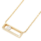 K18YG イエローゴールド ダイヤ0.25ct ネックレス レディース 【中古】