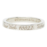 ティファニー ノーツ ナロー ニューヨーク リング 指輪 SV925 シルバー レディース TIFFANY&Co. 【中古】