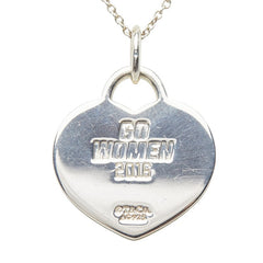 ティファニー GO WOMEN ウィメンズマラソン 2016 ハート モチーフ ネックレス SV925 シルバー レディース TIFFANY&Co. 【中古】