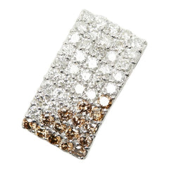 K18WG ホワイトゴールド ダイヤ1.75ct グラデーション ペンダントトップ ネックレス レディース 【中古】