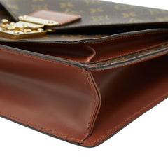 ルイ ヴィトン モノグラム モンソー ハンドバッグ ショルダーバッグ 2WAY M51185 ブラウン PVC レザー レディース LOUIS VUITTON 【中古】
