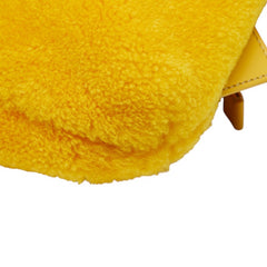フェンディ YELLOWロゴ リュック バックパック ナップサック イエロー ボア レディース FENDI 【中古】