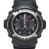 カシオ G-SHOCK 腕時計 AWG-M100 グレー文字盤 ラバー メンズ CASIO 【中古】