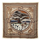 エルメス カレ90 SOUS LE GIDE DE MARS 軍神マルス スカーフ ベージュ マルチカラー シルク レディース HERMES 【中古】