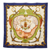 エルメス カレ90 Provence プロヴァンス スカーフ マルチカラー シルク レディース HERMES 【中古】