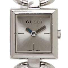 グッチ トルナヴォーニ 腕時計 バングルウォッチ 120 クオーツ シルバー文字盤 ステンレススチール レディース GUCCI 【中古】