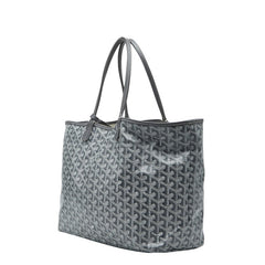 ゴヤール サンルイPM トートバッグ グレー PVC レザー レディース GOYARD 【中古】