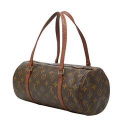 ルイ ヴィトン モノグラム パピヨン30 ハンドバッグ M51385 ブラウン PVC レザー レディース LOUIS VUITTON 【中古】