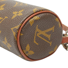 ルイ ヴィトン モノグラム パピヨン付属 ポーチ ブラウン PVC レザー レディース LOUIS VUITTON 【中古】