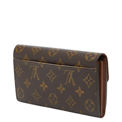 ルイ ヴィトン モノグラム ポルトフォイユ サラ 二つ折り 長財布 M60531 ブラウン PVC レザー レディース LOUIS VUITTON 【中古】