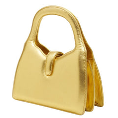 ボッテガヴェネタ ミニハンドバック ゴールド レザー レディース BOTTEGAVENETA 【中古】