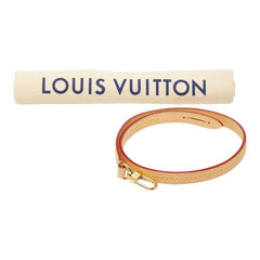ルイ ヴィトン ショルダーストラップ 53.5cm ベージュ ゴールド金具 レザー レディース LOUIS VUITTON 【中古】