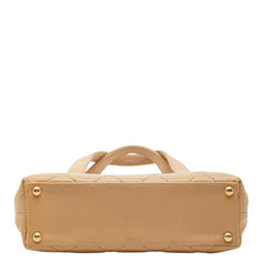 シャネル ココマーク ワイルドステッチ ハンドバッグ 8320155 ベージュ レザー レディース CHANEL 【中古】