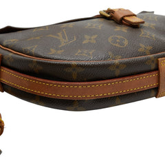 ルイ ヴィトン モノグラム ジュヌフィーユMM 斜め掛け ショルダーバッグ M51226 ブラウン PVC レザー レディース LOUIS VUITTON 【中古】
