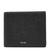ディオール ロゴ 二つ折り財布 ブラック レザー メンズ Dior 【中古】