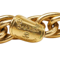 シャネル ロゴ ココマーク コインモチーフ ロングネックレス ゴールド メッキ レディース CHANEL 【中古】