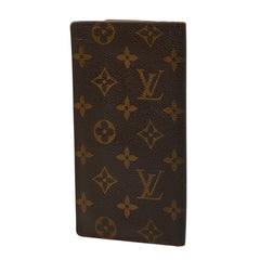 ルイ ヴィトン モノグラム ポルトバルール カルトクレディ 長財布 M61823 ブラウン PVC レザー レディース LOUIS VUITTON 【中古】