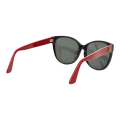 グッチ インターロッキングG サングラス GG0097SA レッド ブラック バイカラー プラスチック レディース GUCCI 【中古】