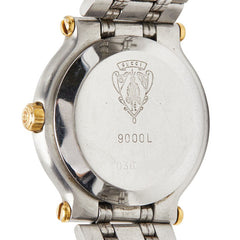 グッチ 腕時計 9000L クオーツ ゴールド文字盤 ステンレススチール メッキ レディース GUCCI 【中古】