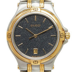 グッチ 腕時計 9040M クオーツ グレー文字盤 ステンレススチール メッキ メンズ GUCCI 【中古】