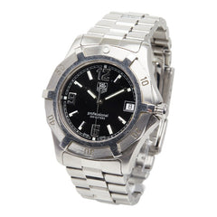 タグホイヤー エクスクルーシブ 腕時計 WN1110 クオーツ ブラック文字盤 ステンレススチール メンズ TAG HEUER 【中古】