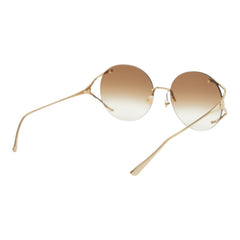 グッチ グラデーション サングラス GG0645S ゴールド ブラウン メタル プラスチック レディース GUCCI 【中古】
