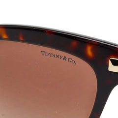 ティファニー アトラス キャットアイ サングラス TF4182-F ブラウン ゴールド プラスチック レディース TIFFANY&Co. 【中古】