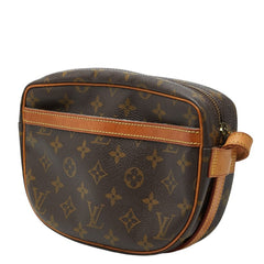 ルイ ヴィトン モノグラム ジュヌフィーユPM 斜め掛け ショルダーバッグ M51227 ブラウン PVC レザー レディース LOUIS VUITTON 【中古】
