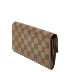 ルイ ヴィトン ダミエ ポルトモネ クレディ 長財布 N61725 ブラウン PVC メンズ LOUIS VUITTON 【中古】