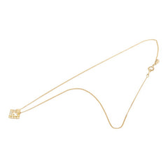 ジバンシー スクエア チェーン ペンダント ネックレス ゴールド メッキ ラインストーン レディース Givenchy 【中古】