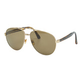 グッチ ティアドロップ サングラス プレミア GG0054S ゴールド ブラウン メッキ プラスチック レディース GUCCI 【中古】