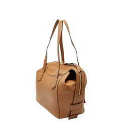 トリーバーチ ペリー サッチェル ハンドバッグ ショルダーバッグ ブラウン レザー レディース Tory Burch 【中古】