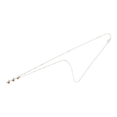 K18WG ホワイトゴールド K14WG ホワイトゴールド ダイヤ0.50ct イエローダイヤ ブラウンダイヤ ネックレス レディース 【中古】