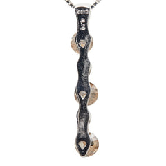 K18WG ホワイトゴールド K14WG ホワイトゴールド ダイヤ0.50ct イエローダイヤ ブラウンダイヤ ネックレス レディース 【中古】