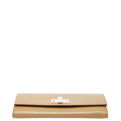 フェンディ ピーカブー 長財布 8M0377 ブラウン レザー レディース FENDI 【中古】