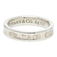 ティファニー 1837 ナロー リング 指輪 SV925 シルバー レディース TIFFANY&Co. 【中古】